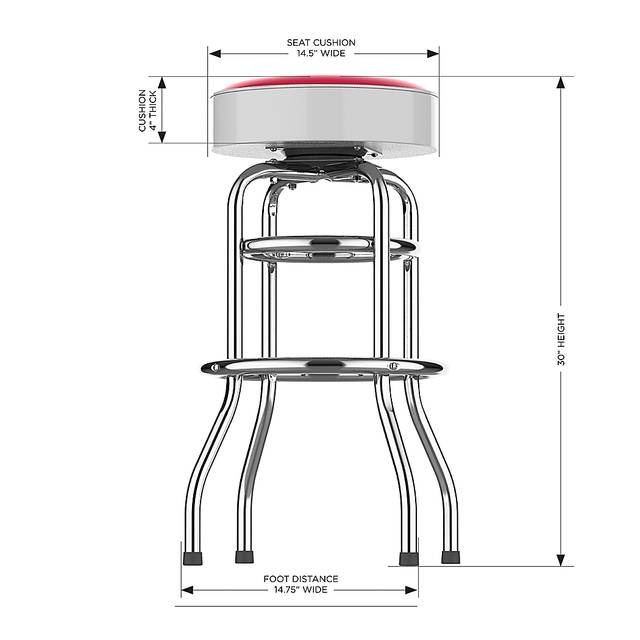 Philadelphia Phillies White Barstool - Thumbnail - Image 5