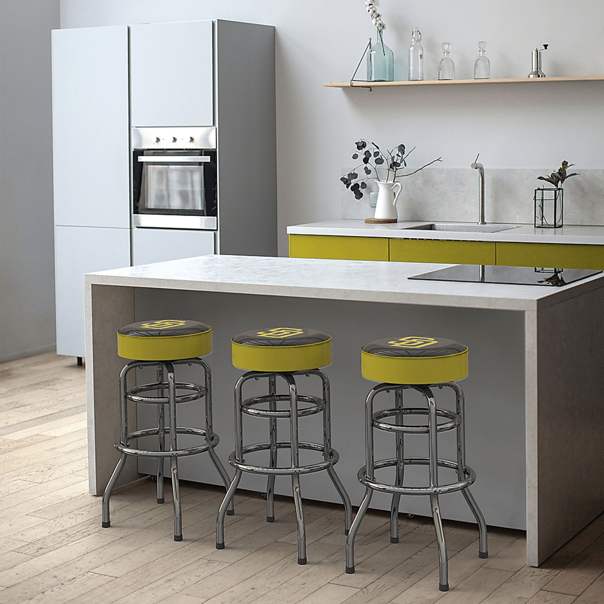 San Diego Padres Yellow Barstool - Image 3