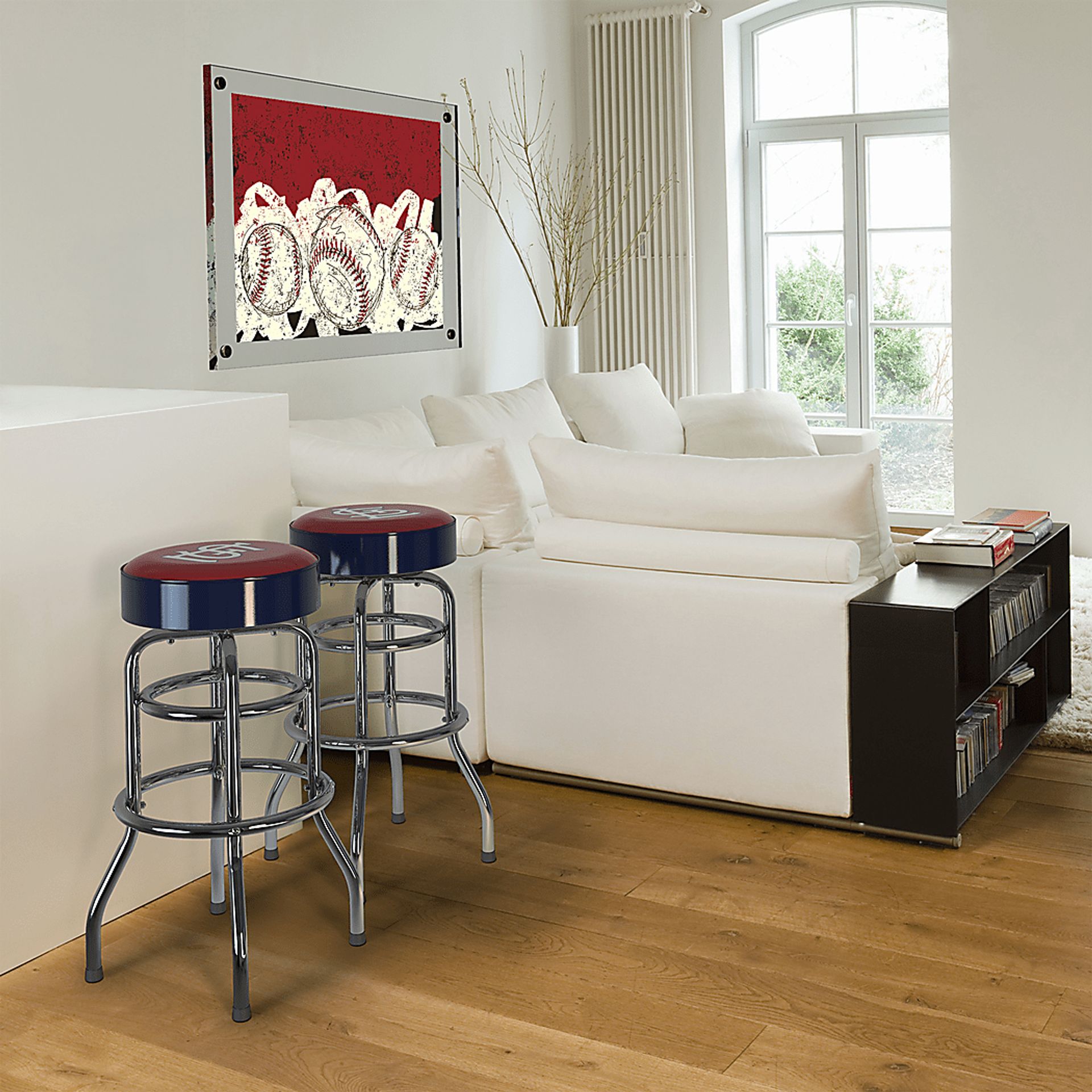 St. Louis Cardinals Navy Barstool - Image 2