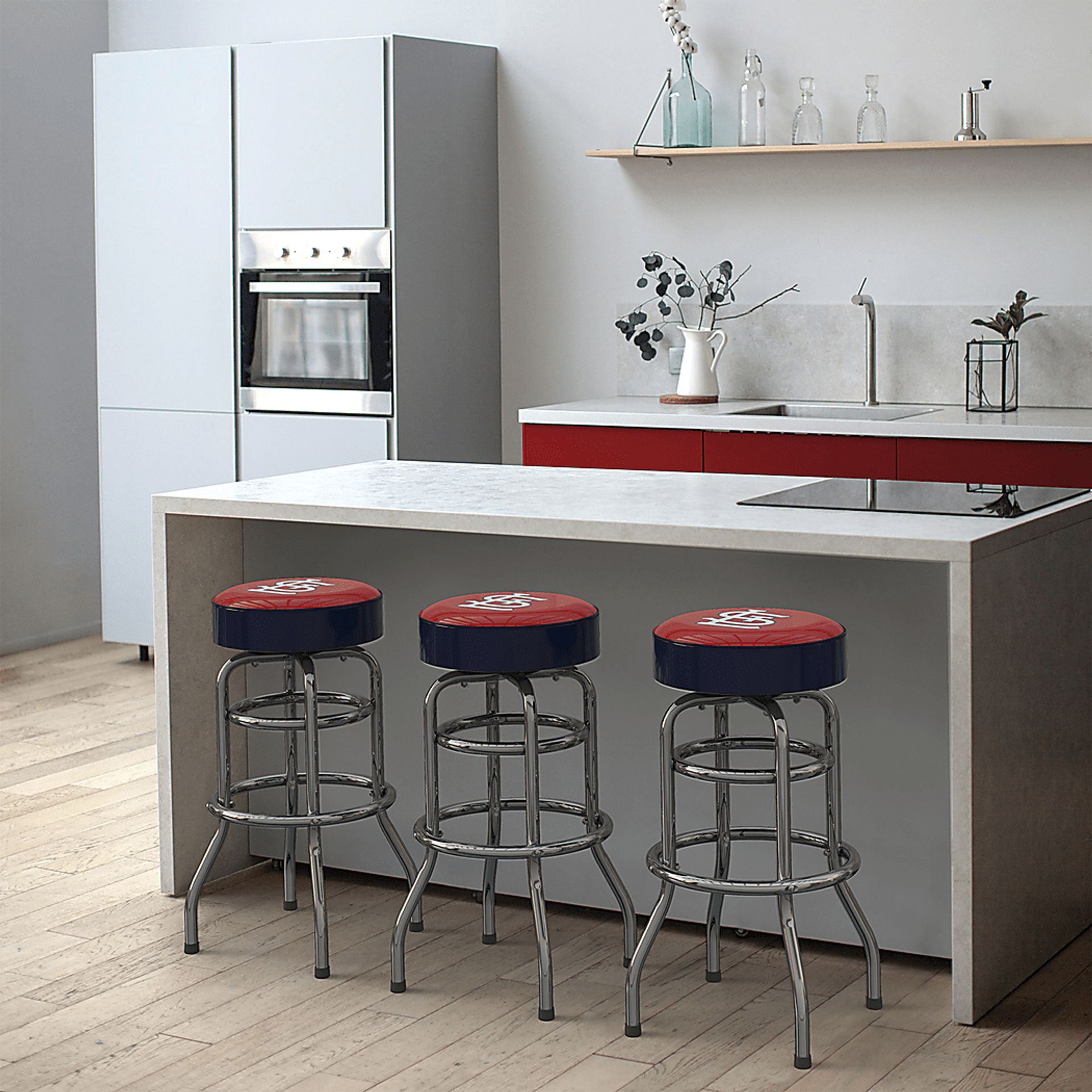 St. Louis Cardinals Navy Barstool - Image 3