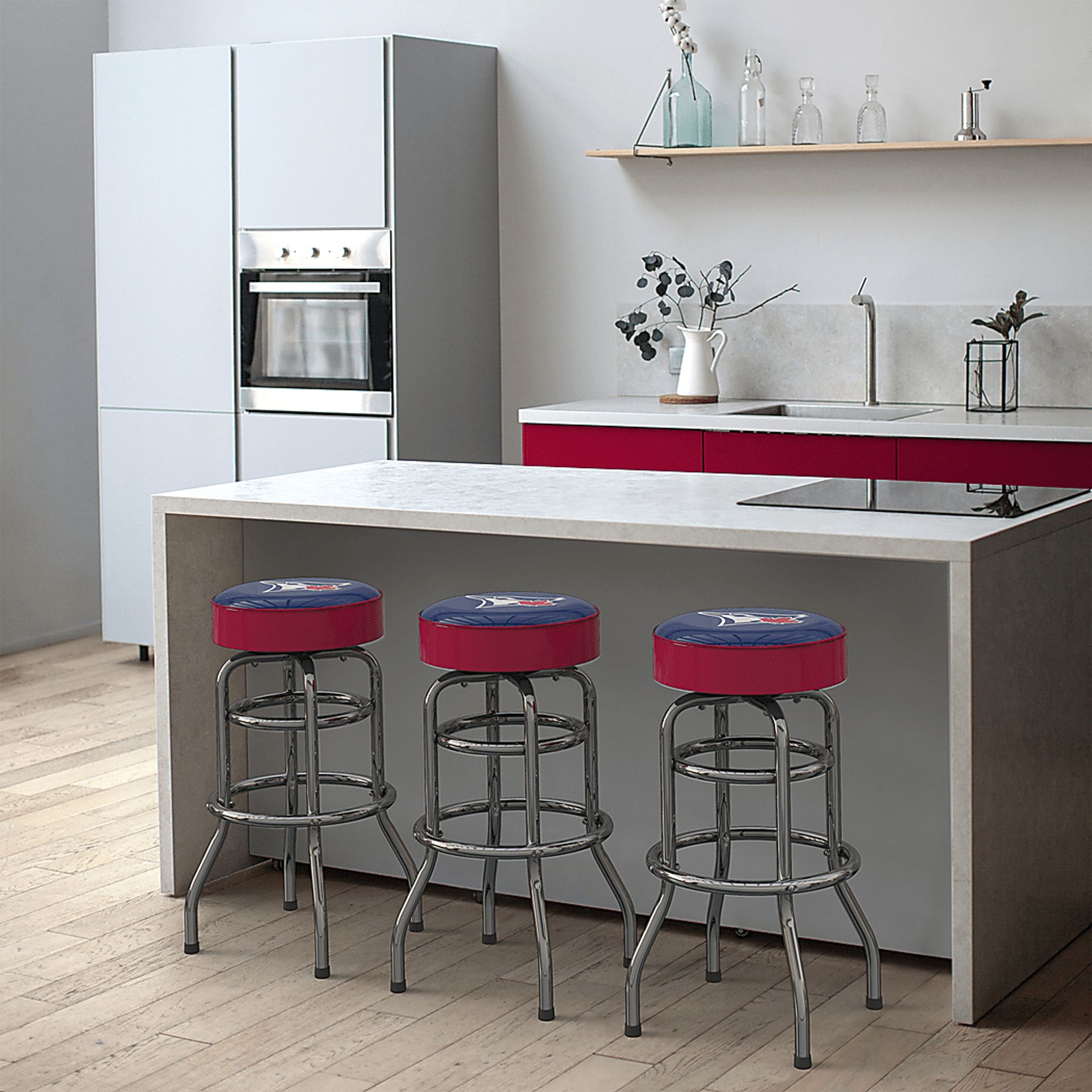 Toronto Blue Jays Red Barstool - Image 3