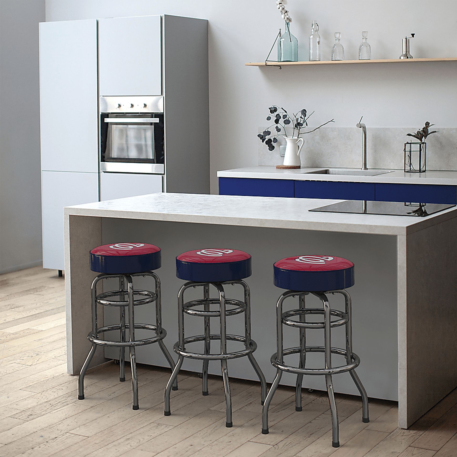 Washington Nationals Blue Barstool - Image 3