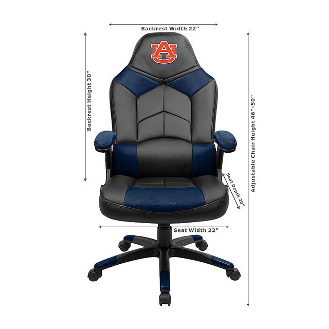 Big Team NCAA Auburn University Navy Oversized Gaming Chair - Thumbnail - Image 3