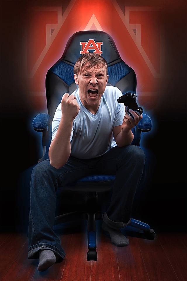 Big Team NCAA Auburn University Navy Oversized Gaming Chair - Thumbnail - Image 4