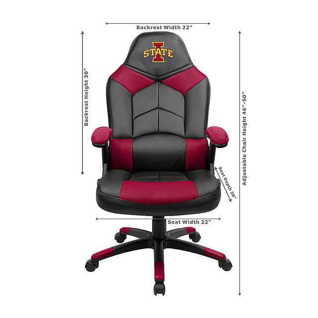 Big Team NCAA Iowa State University Red Oversized Gaming Chair - Thumbnail - Image 3