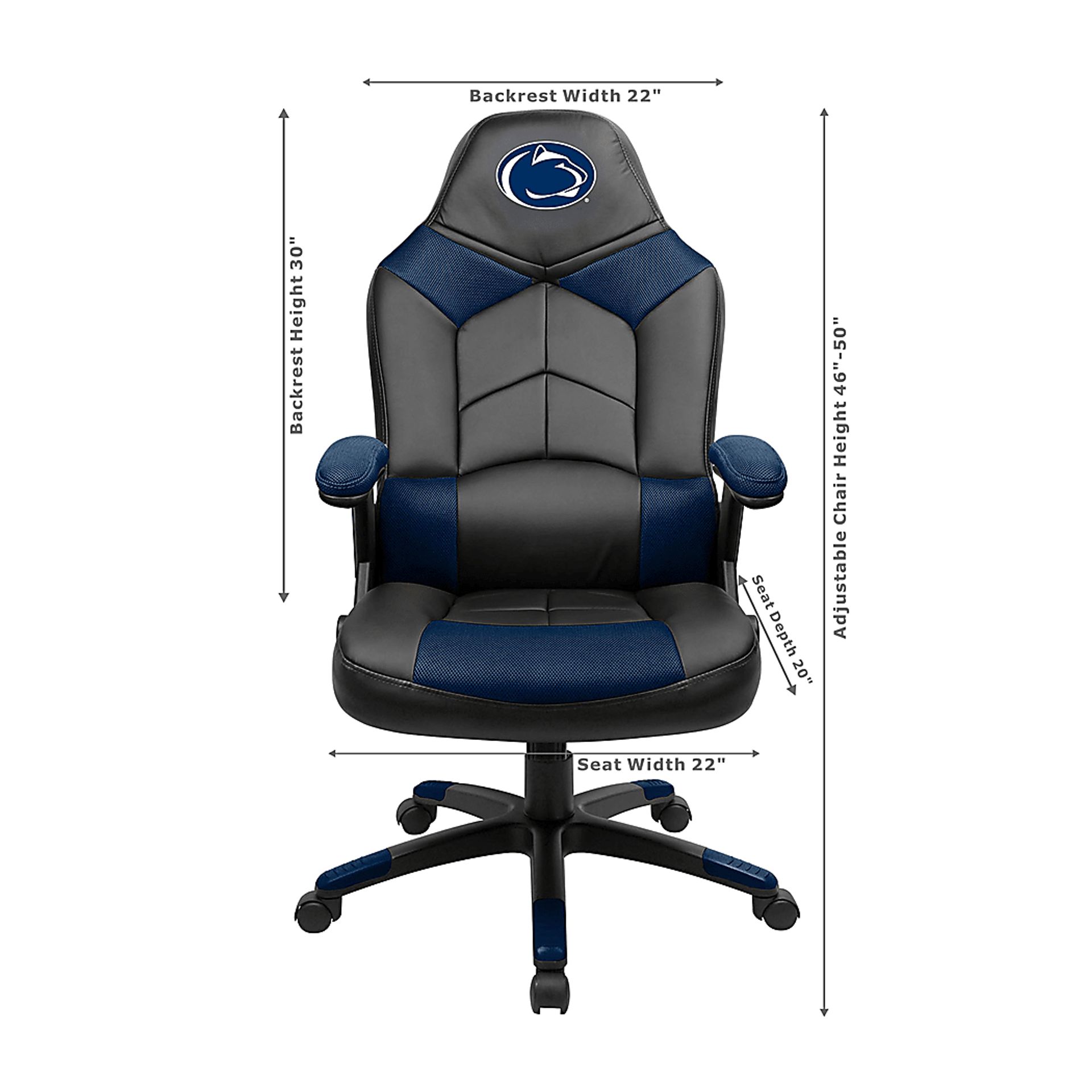 Big Team NCAA Penn State Navy Oversized Gaming Chair - Image 3
