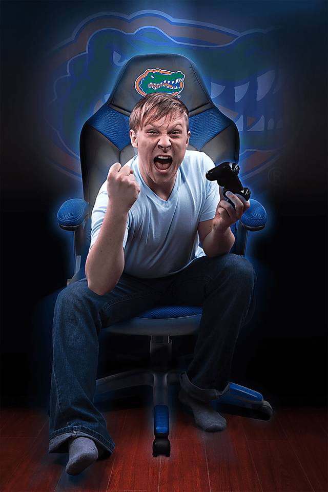 Big Team NCAA University of Florida Blue Oversized Gaming Chair - Thumbnail - Image 4