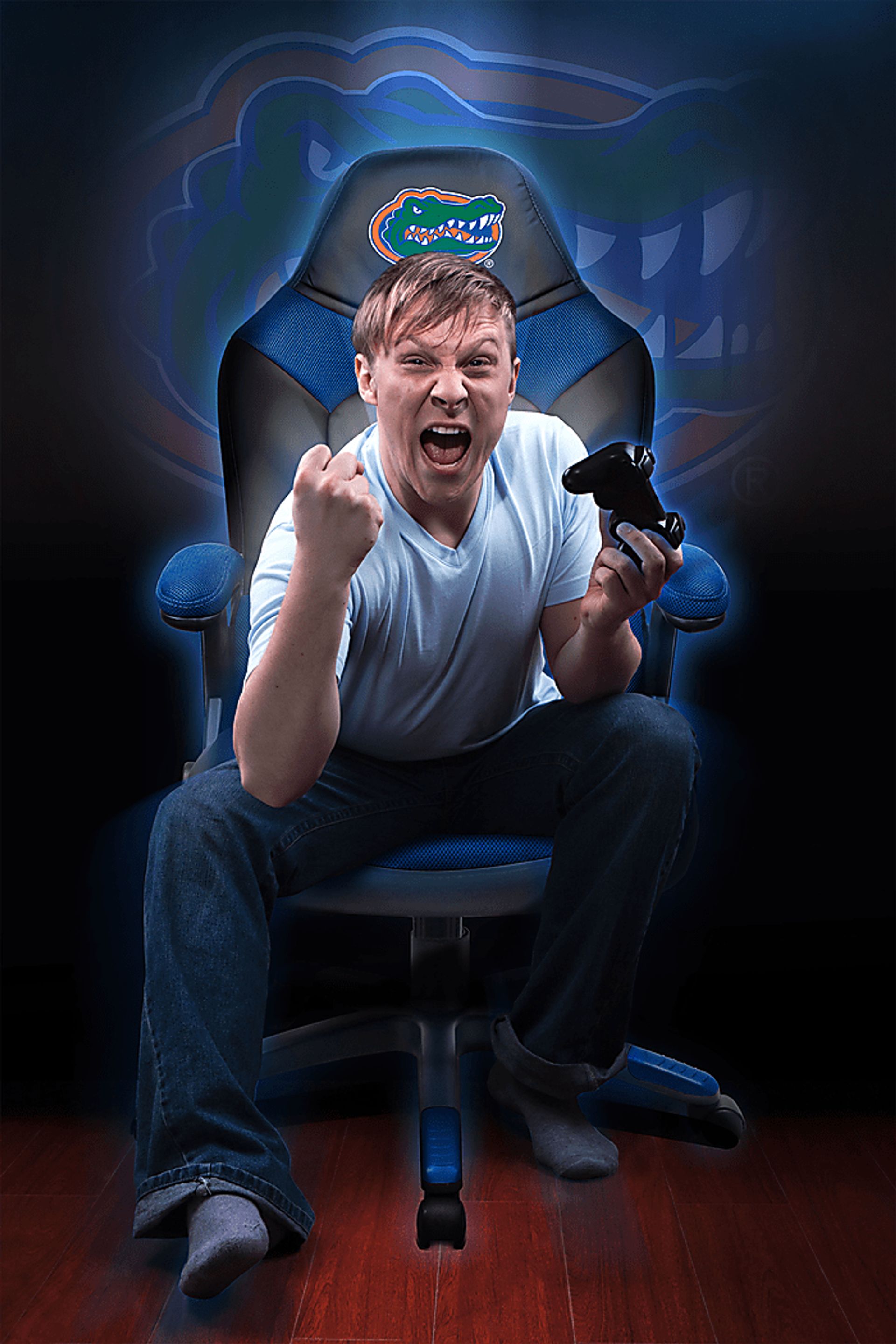 Big Team NCAA University of Florida Blue Oversized Gaming Chair - Image 4