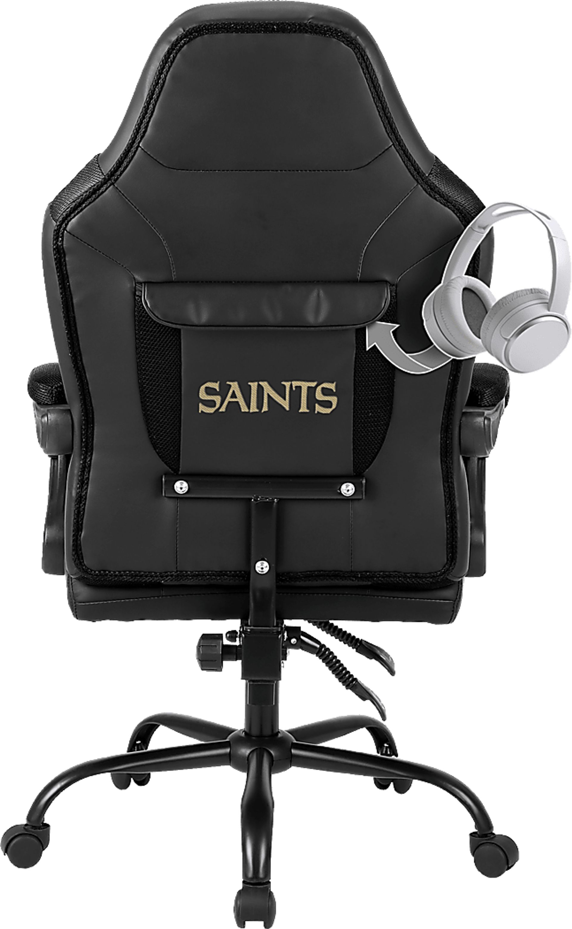 Big Team New Orleans Saints Black Office Chair - Image 3