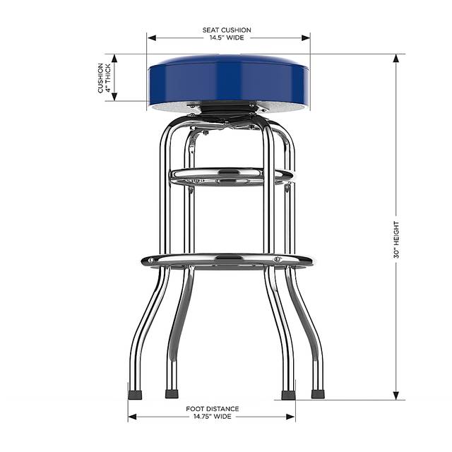 Big Team New York Giants Blue Barstools - Thumbnail - Image 5