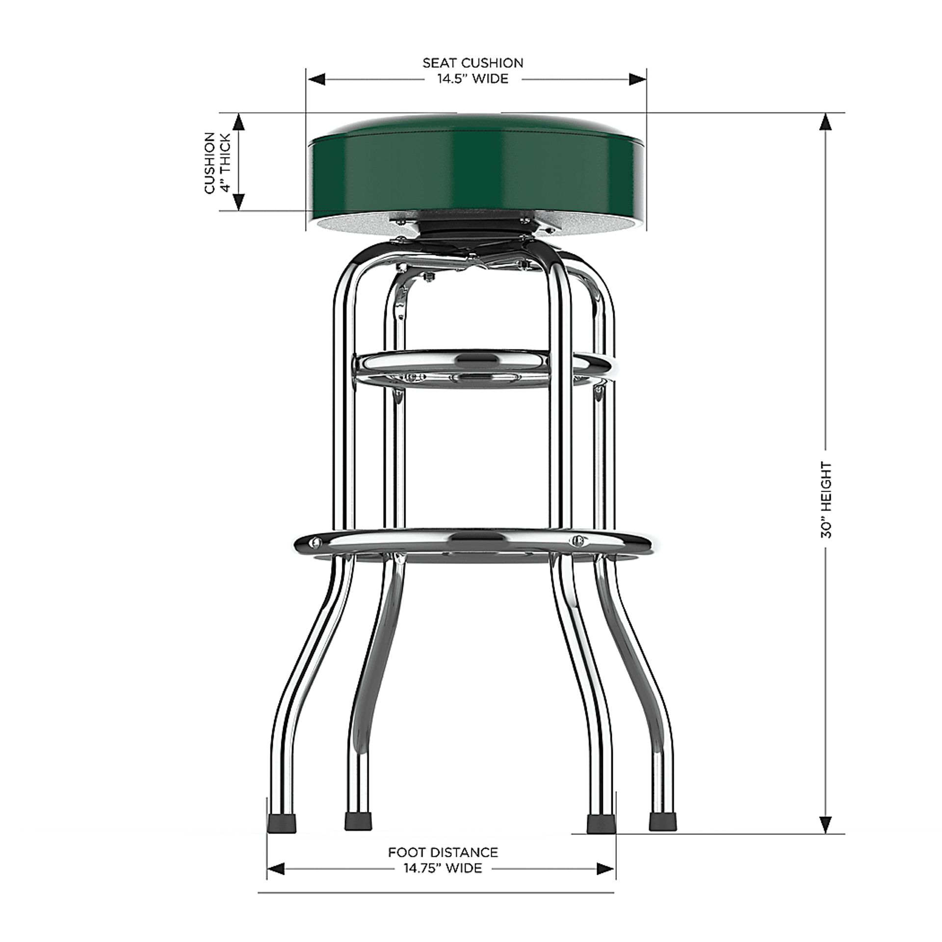 Big Team New York Jets Green Barstool - Image 5