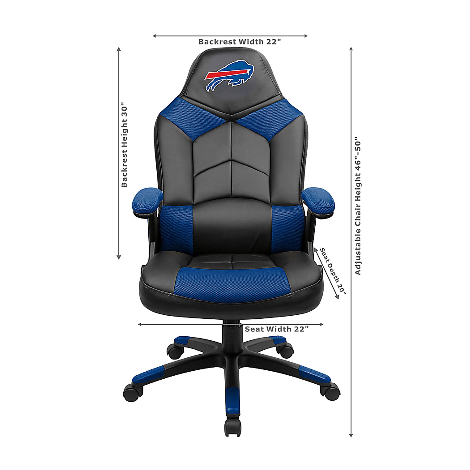 Big Team NFL Buffalo Bills Blue Oversized Gaming Chair - Image 3