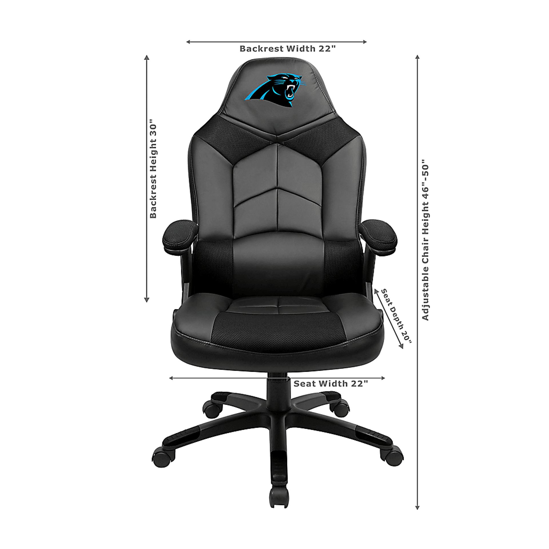 Big Team NFL Carolina Panthers Black Oversized Gaming Chair - Image 3