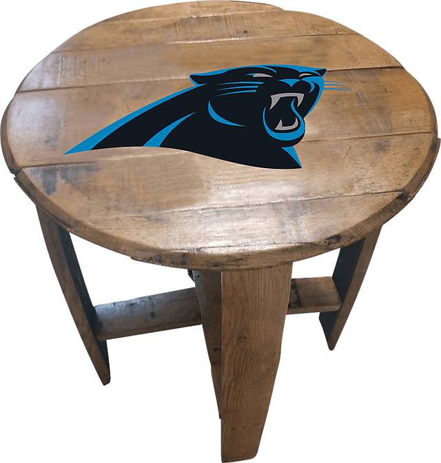 Big Team NFL Carolina Panthers Brown End Table - Thumbnail - Image 1