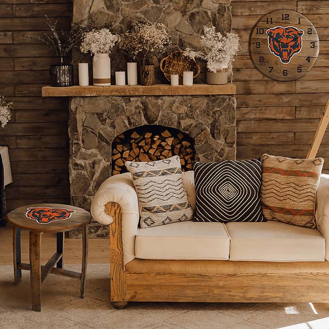 Big Team NFL Chicago Bears Brown End Table - Thumbnail - Image 2