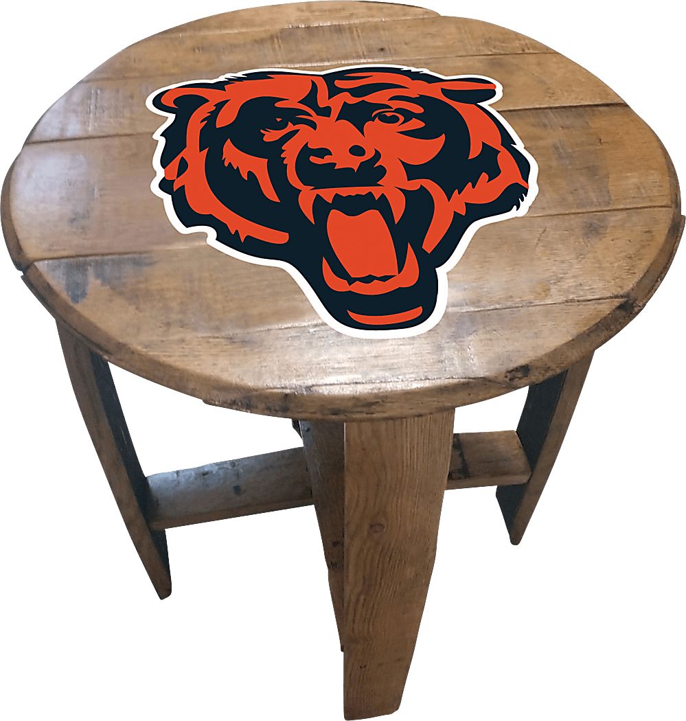 Big Team NFL Chicago Bears Brown End Table