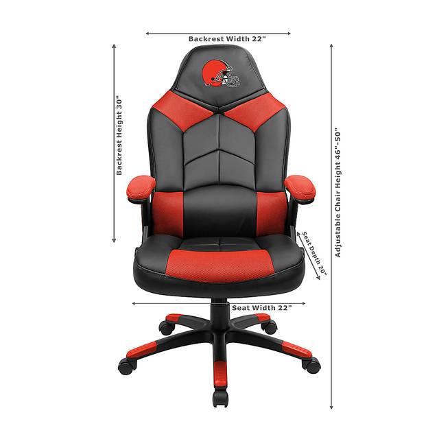 Big Team NFL Cleveland Browns Orange Oversized Gaming Chair - Thumbnail - Image 3