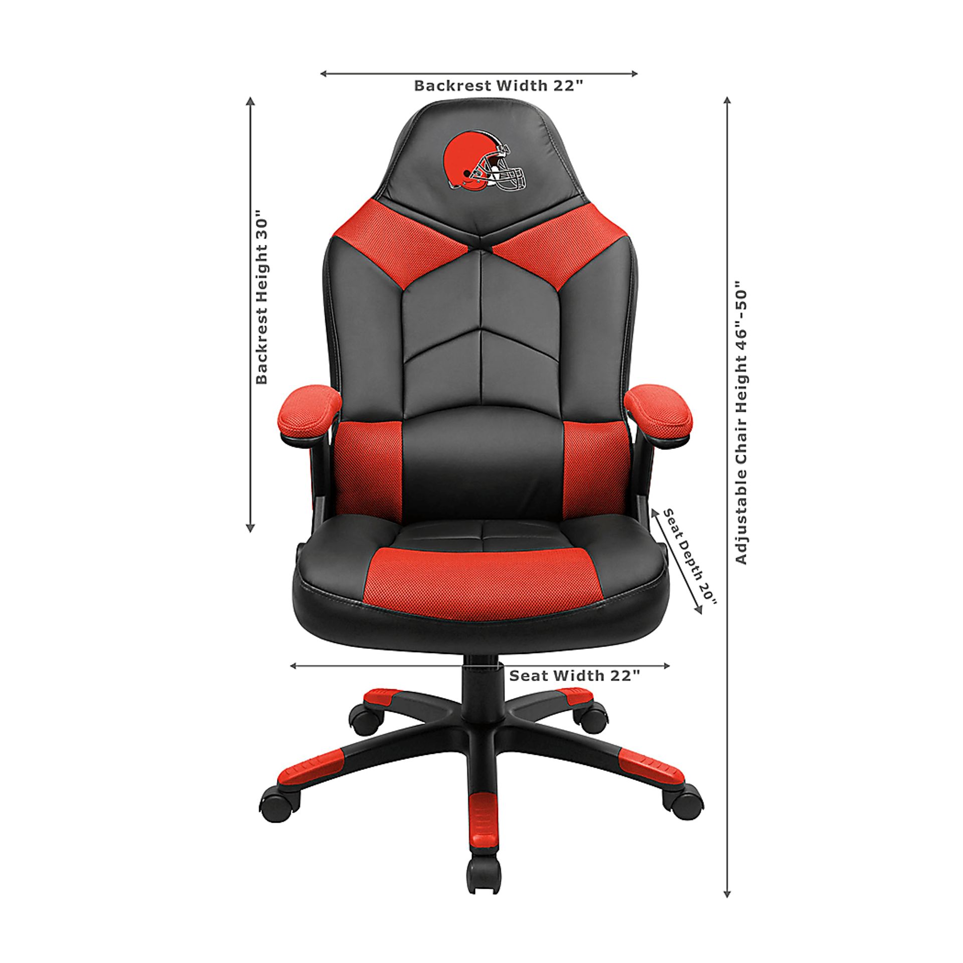 Big Team NFL Cleveland Browns Orange Oversized Gaming Chair - Image 3