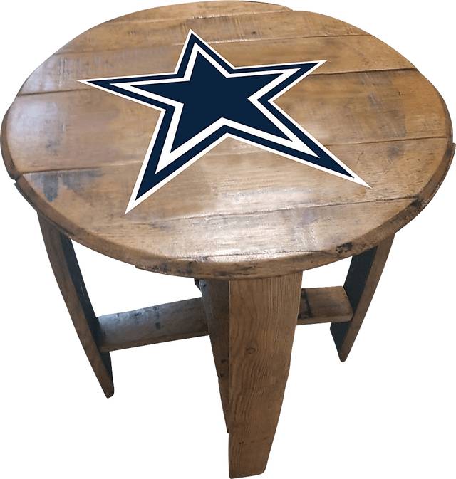 Big Team NFL Dallas Cowboys Brown End Table - Thumbnail - Image 1