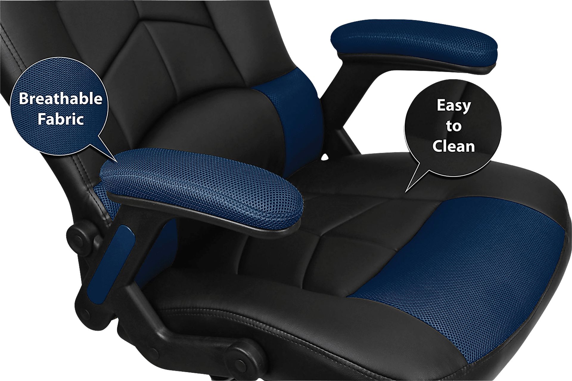 Big Team NFL Dallas Cowboys Navy Oversized Gaming Chair - Image 7