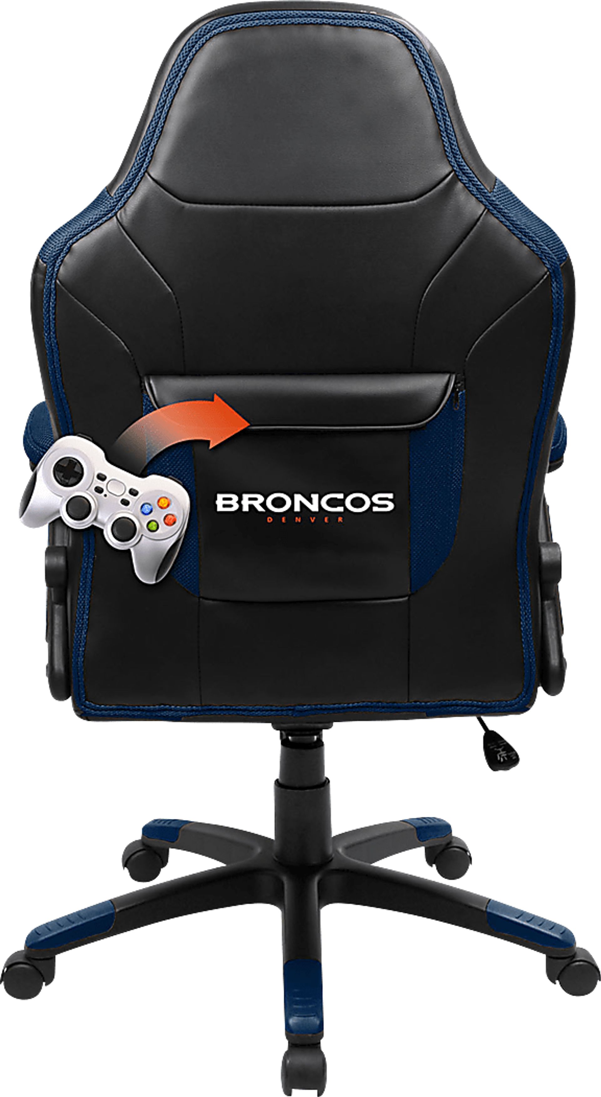 Big Team NFL Denver Broncos Blue Oversized Gaming Chair - Image 3