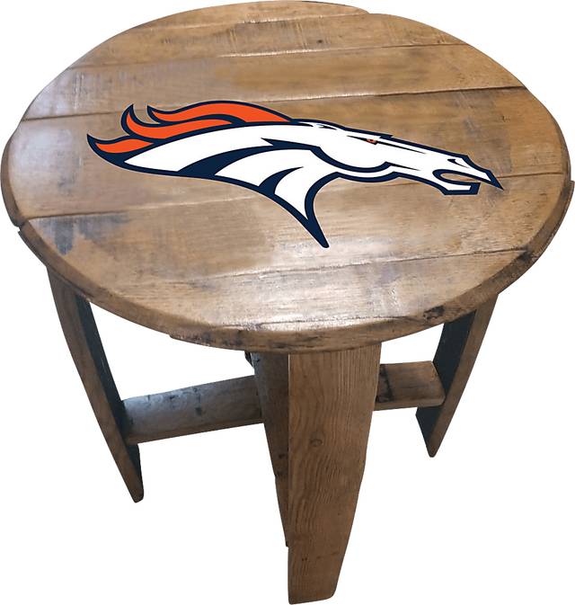 Big Team NFL Denver Broncos Brown End Table - Thumbnail - Image 1