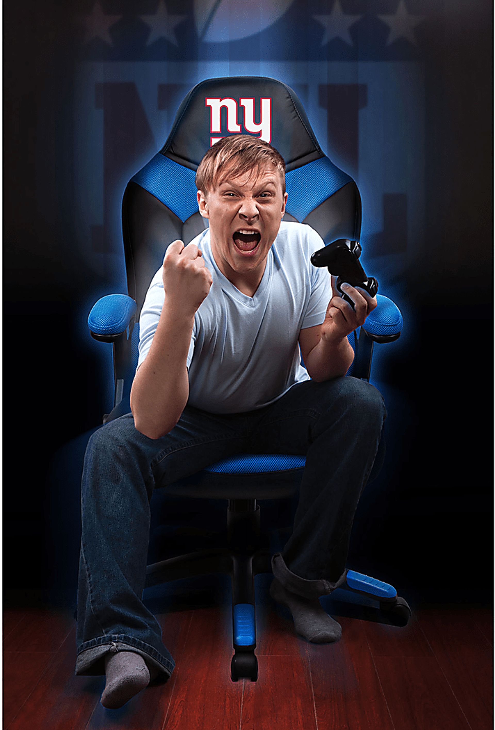 Big Team NFL Giants Blue Oversized Gaming Chair - Image 10