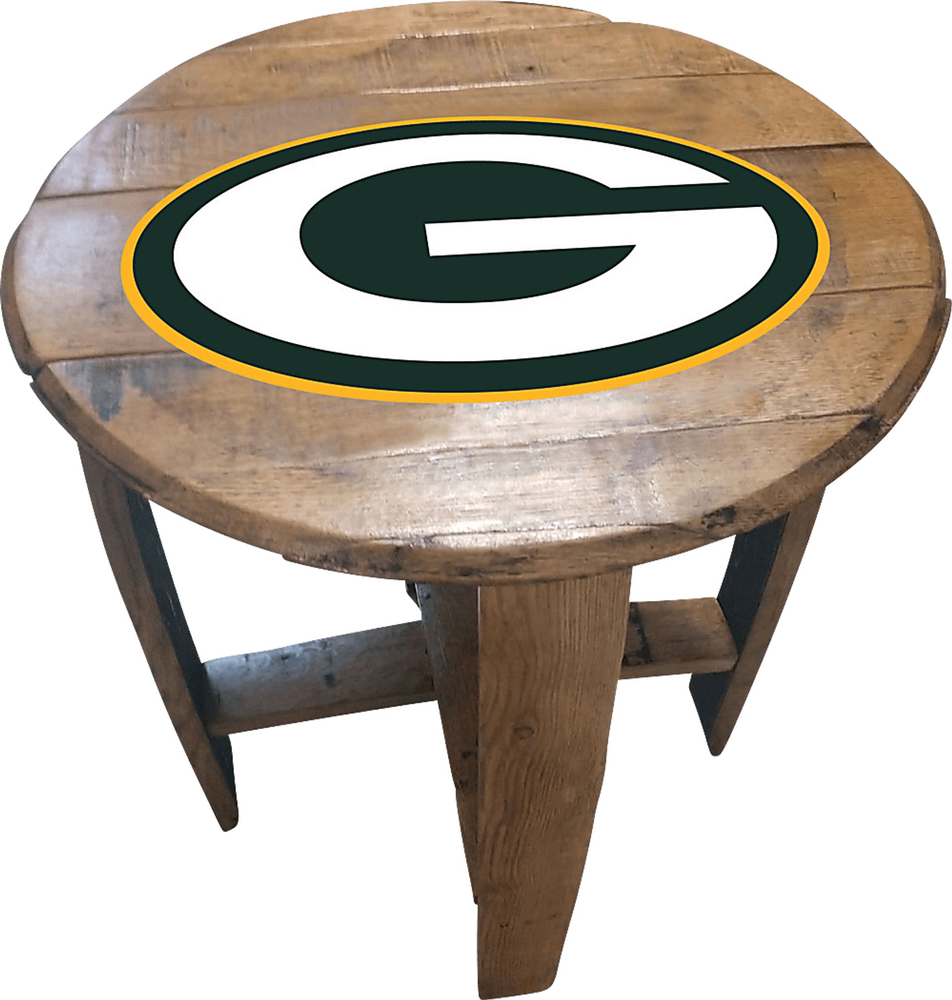 Big Team NFL Green Bay Packers Brown End Table - Image 1