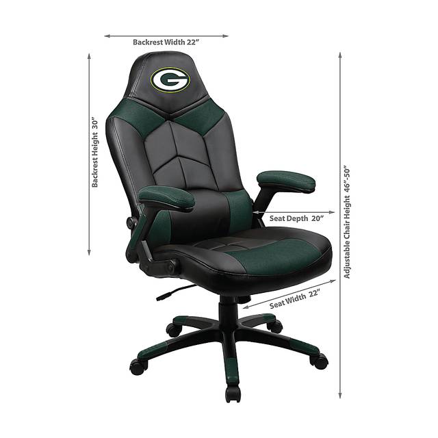 Big Team NFL Green Bay Packers Green Oversized Gaming Chair - Thumbnail - Image 8