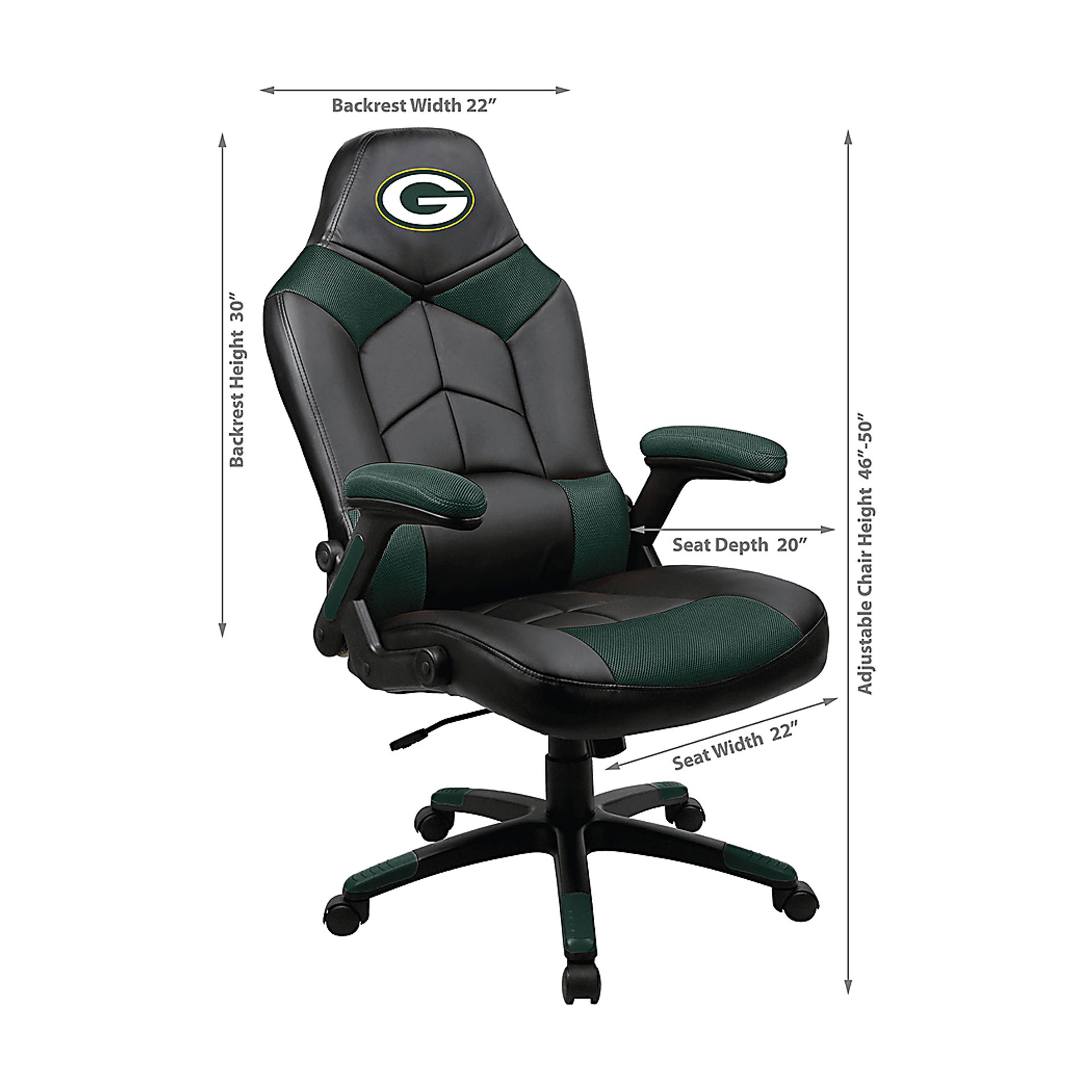 Big Team NFL Green Bay Packers Green Oversized Gaming Chair - Image 8
