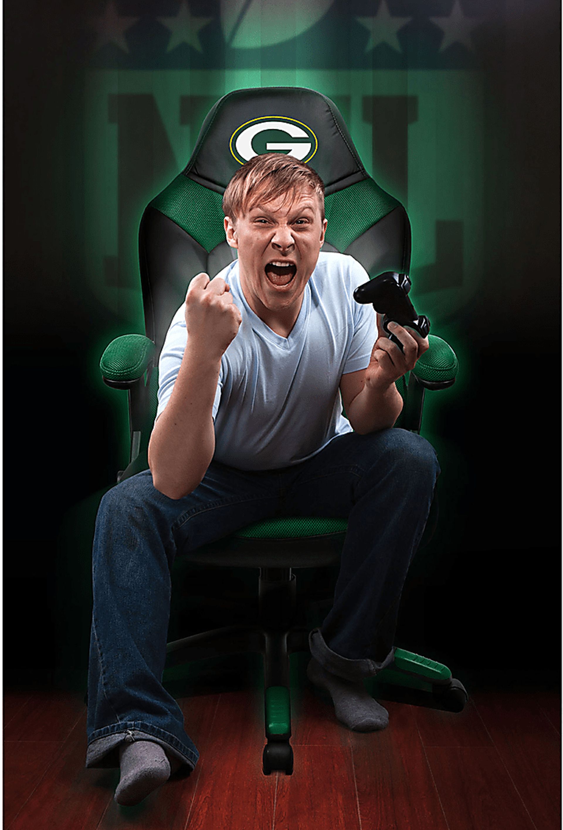 Big Team NFL Green Bay Packers Green Oversized Gaming Chair - Image 10