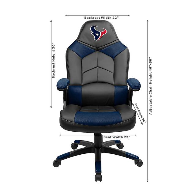 Big Team NFL Houston Texas Blue Oversized Gaming Chair - Thumbnail - Image 3
