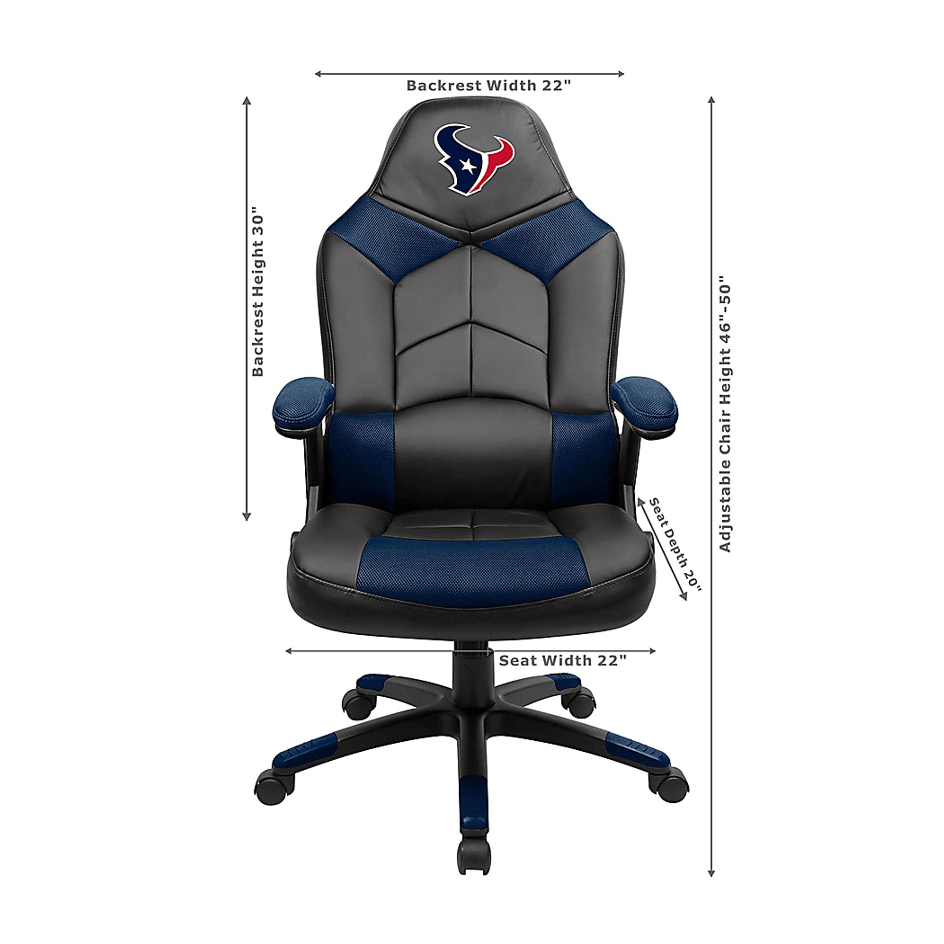 Big Team NFL Houston Texas Blue Oversized Gaming Chair - Image 3