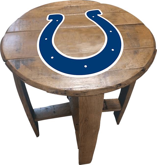 Big Team NFL Indianapolis Colts Brown End Table - Thumbnail - Image 1
