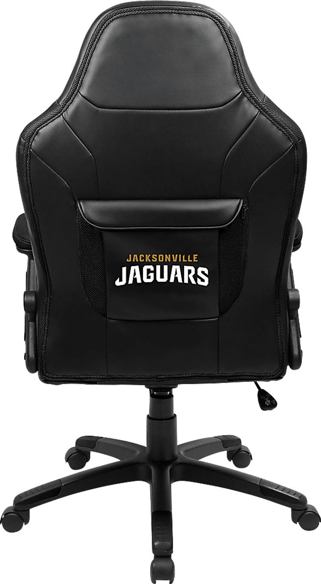 Big Team NFL Jacksonville Jaguars Black Oversized Gaming Chair Rooms To Go