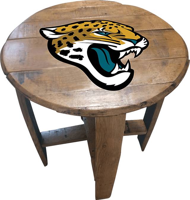 Big Team NFL Jacksonville Jaguars Brown End Table - Thumbnail - Image 1