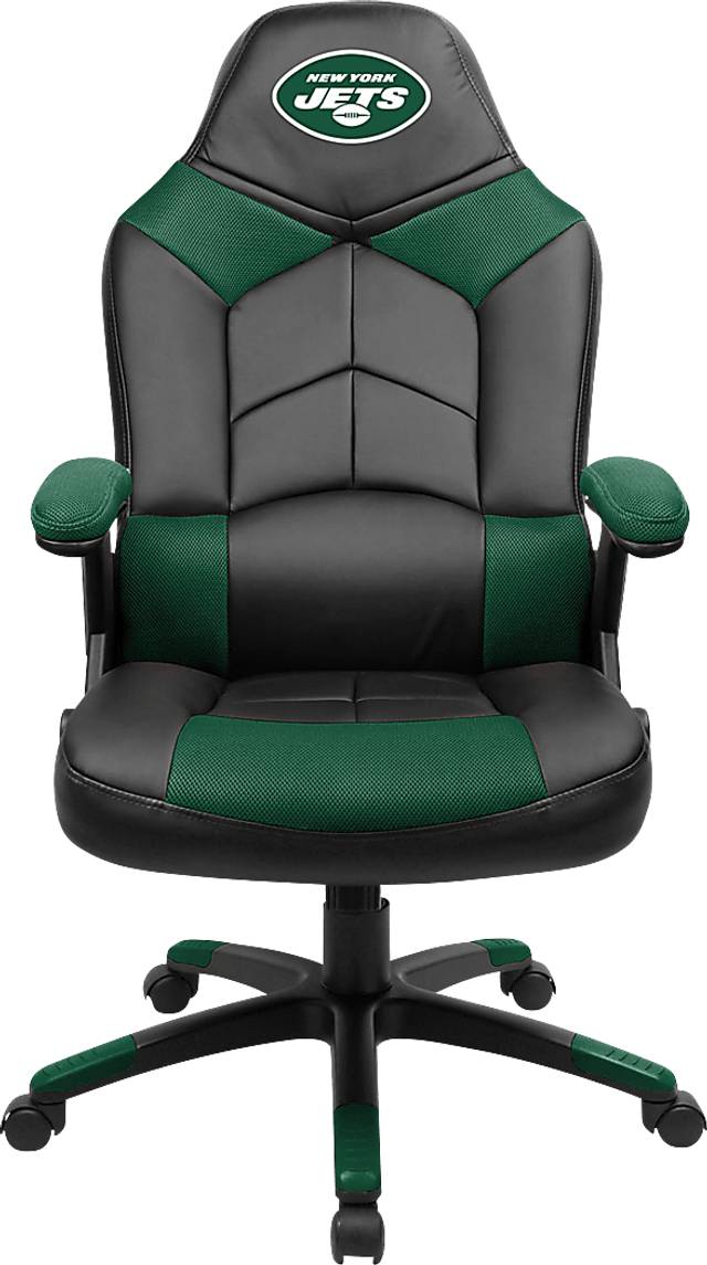 Big Team NFL Jets  Black Green Oversized Gaming Chair - Thumbnail - Image 1