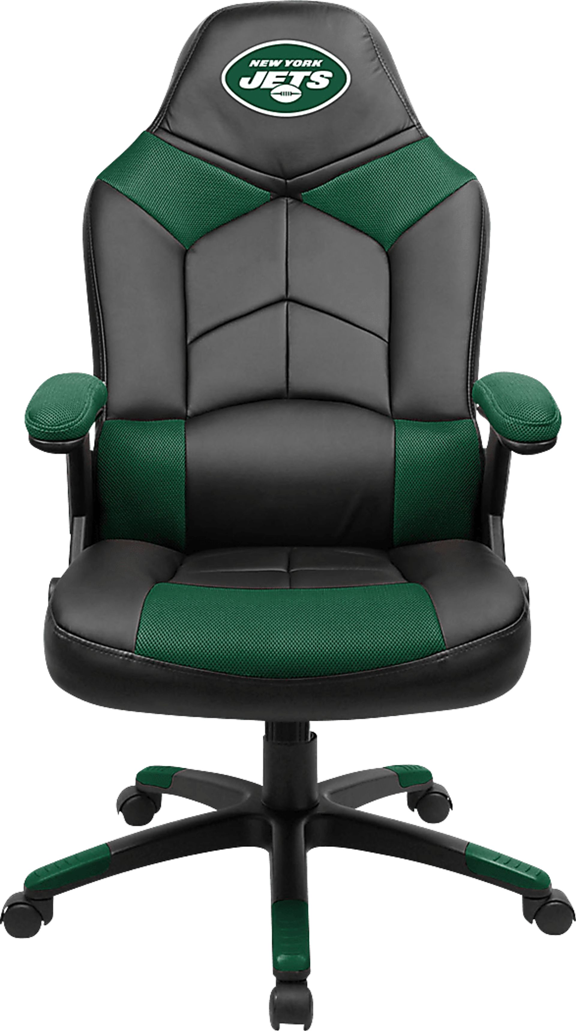 Big Team NFL Jets  Black Green Oversized Gaming Chair - Image 1