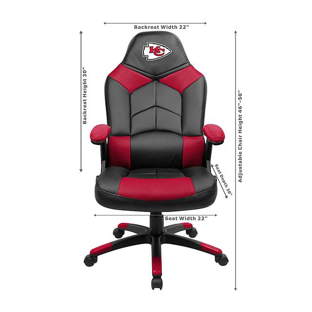 Big Team NFL Kansas City Chiefs Red Oversized Gaming Chair - Thumbnail - Image 3