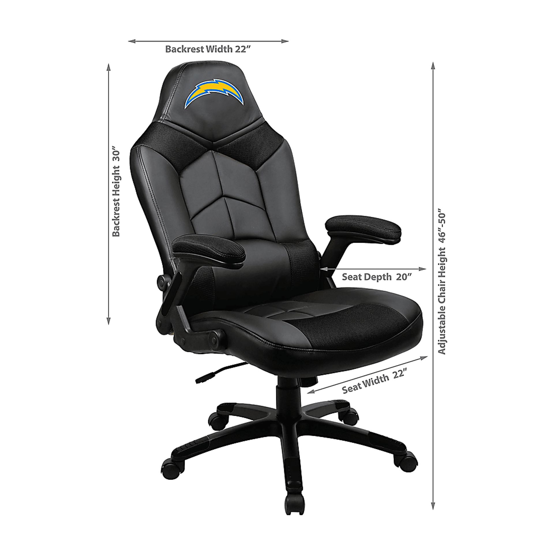Big Team NFL LA Chargers Blue Oversized Gaming Chair - Image 7