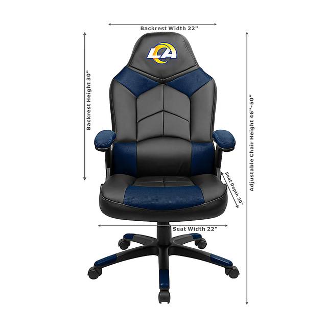 Big Team NFL LA Rams Blue Oversized Gaming Chair - Thumbnail - Image 3