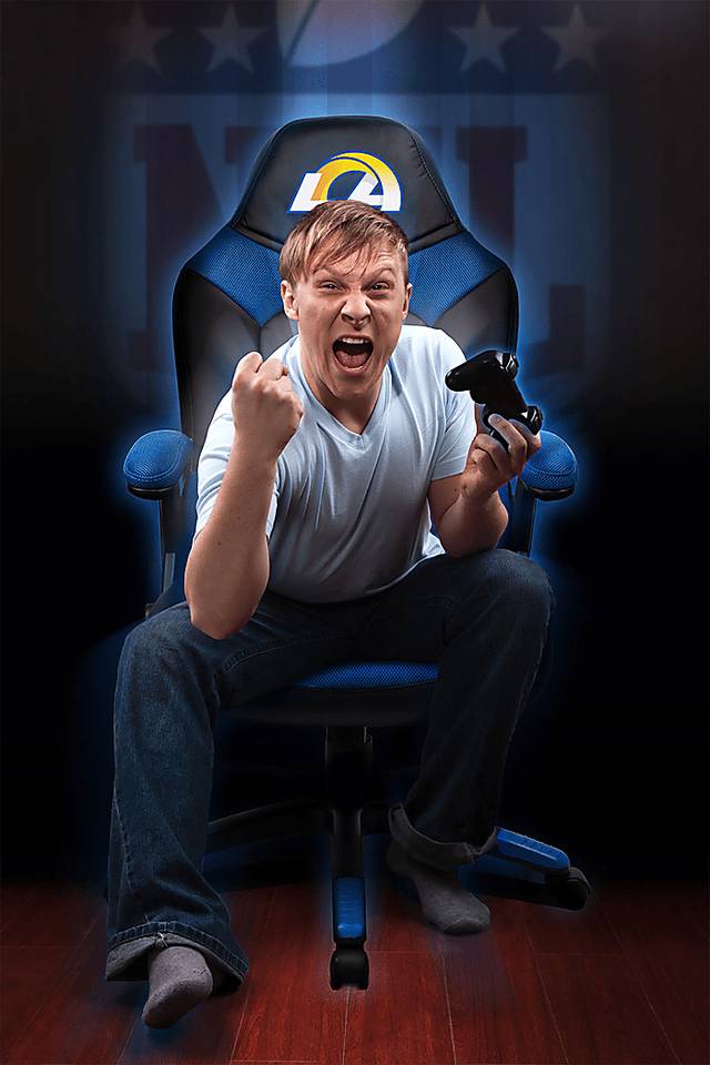 Big Team NFL LA Rams Blue Oversized Gaming Chair - Thumbnail - Image 4