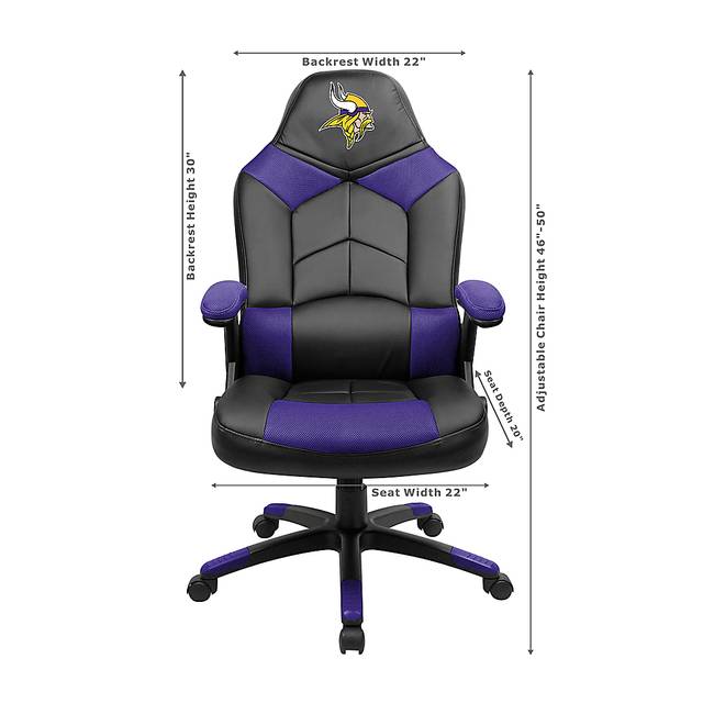 Big Team NFL Minnesota Vikings Purple Oversized Gaming Chair - Thumbnail - Image 3