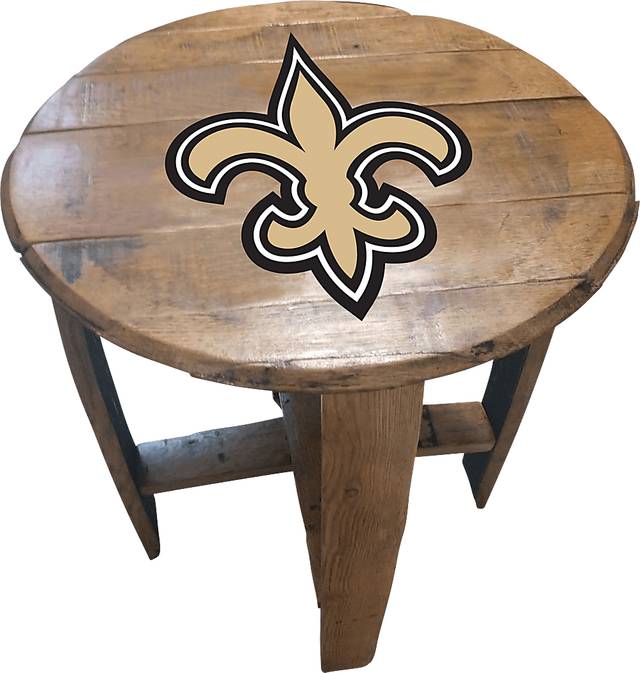 Big Team NFL New Orleans Saints Brown End Table - Thumbnail - Image 1