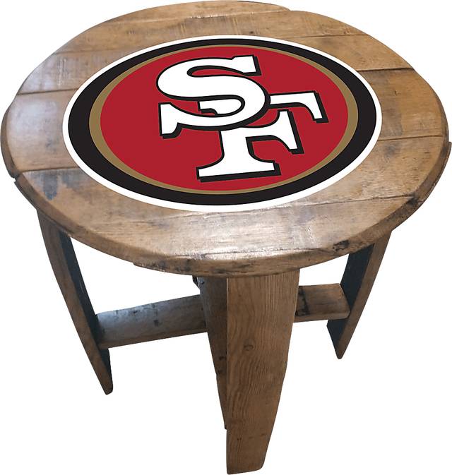 Big Team NFL San Francisco 49ers Brown End Table - Thumbnail - Image 1