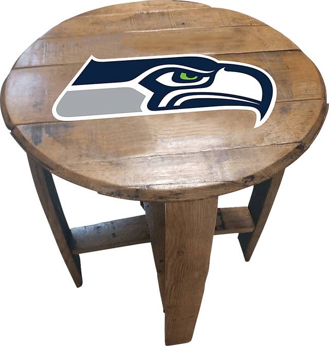 Big Team NFL Seattle Seahawks Brown End Table - Thumbnail - Image 1