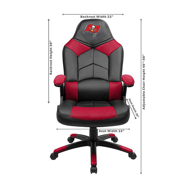 Big Team NFL Tampa Bay Buccaneers Red Oversized Gaming Chair - Thumbnail - Image 3