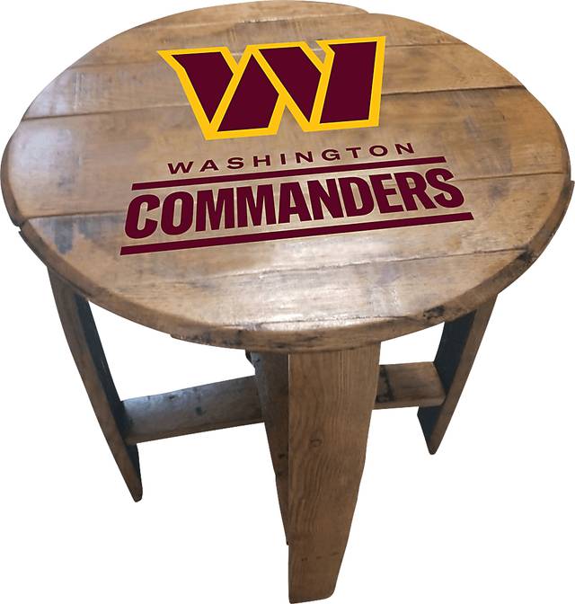Big Team NFL Washington Commanders Brown End Table - Thumbnail - Image 1
