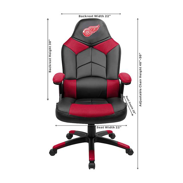 Big Team NHL Detroit Redwings Red Oversized Gaming Chair - Thumbnail - Image 3