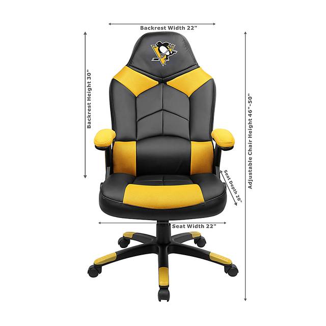 Big Team NHL Pittsburg Penguins Yellow Oversized Gaming Chair - Thumbnail - Image 3